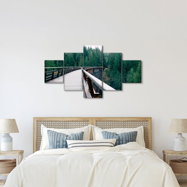 Obraz - Most k vrcholkům stromů (125x70 cm)