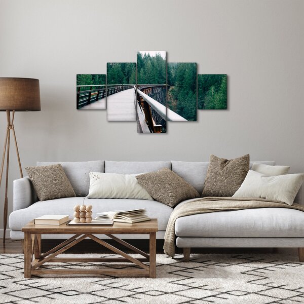 Obraz - Most k vrcholkům stromů (125x70 cm)