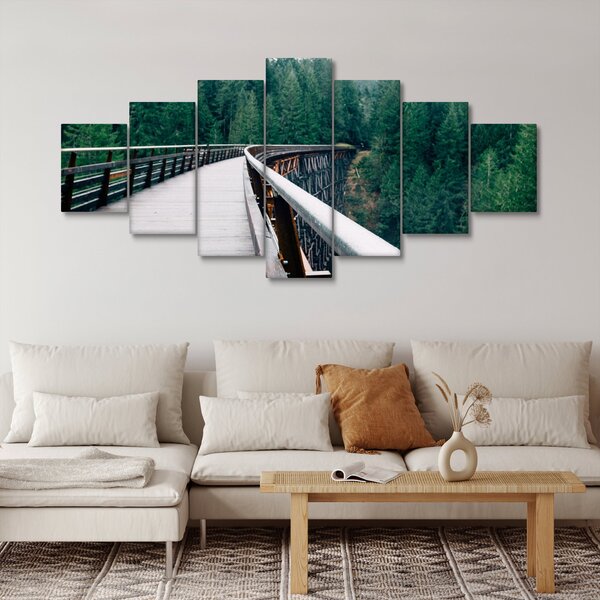 Obraz - Most k vrcholkům stromů (210x100 cm)