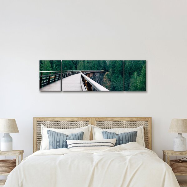 Obraz - Most k vrcholkům stromů (170x50 cm)