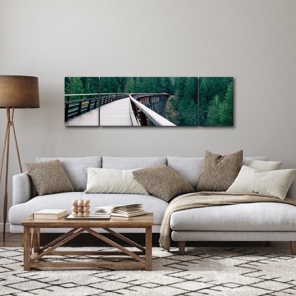 Obraz - Most k vrcholkům stromů (170x50 cm)