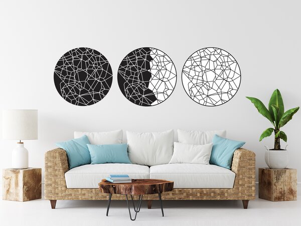 Kruhy mozaika 3 ks kruh každý 90 x 90 cm