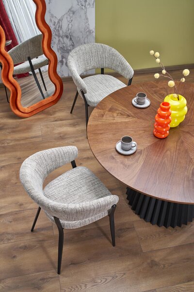 Jídelní stůl (pro 4 osoby) Helvetius (ořech + černá)