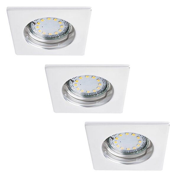 Rabalux 1052 - SADA 3x LED podhledové svítidlo LITE 1xGU10-LED/3W/230V IP44