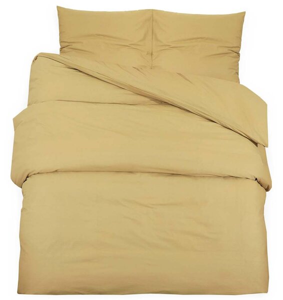 Sada ložního prádla taupe 200 x 220 cm lehké mikrovlákno 135993