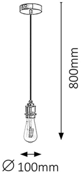 Rabalux 1416 - Závěsné svítidlo FIXY E27/40W chrom