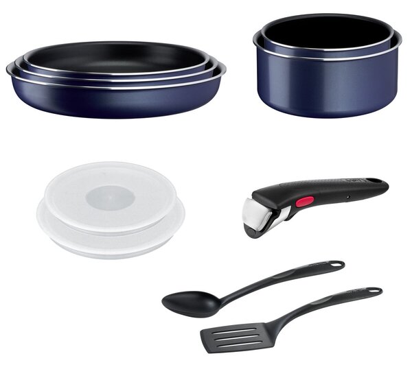 Ingenio Easy Cook & Clean Sada nádobí, 10 ks, modrá TEFAL L1579102