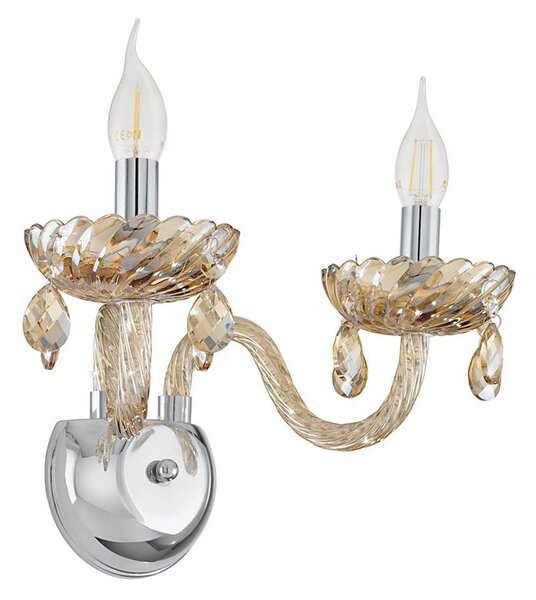 Eglo 39097 - Nástěnné svítidlo BASILANO 2xE14/40W/230V