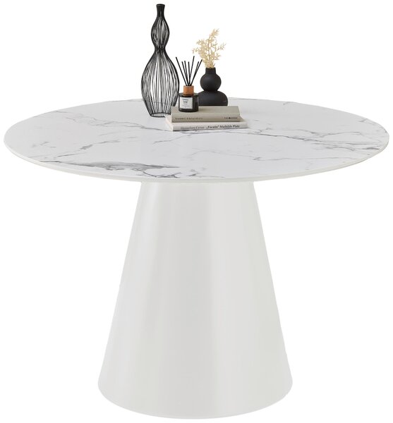 JÍDELNÍ STŮL, bílá, 120/120/75 cm P & B - Jídelní stoly, Online Only