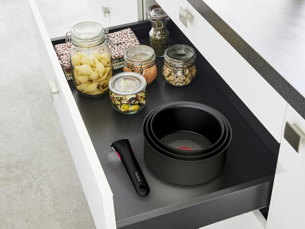 Ingenio Easy Cook & Clean Sada nádobí, 10 ks, červená TEFAL L1529402