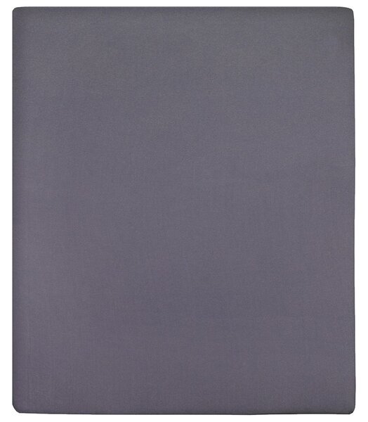 Jersey prostěradlo antracitové 90 x 200 cm bavlna 136190