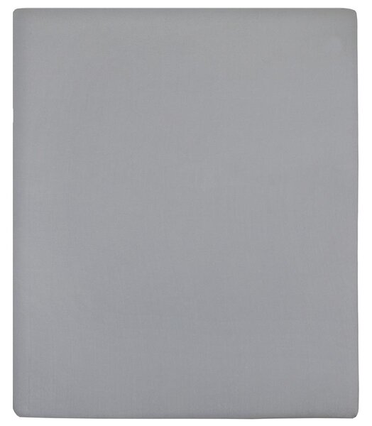Jersey prostěradlo šedé 90x200 cm bavlna 136200