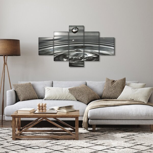 Obraz kapky vody (125x70 cm)
