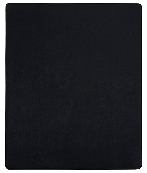 Jersey prostěradlo černé 90 x 200 cm bavlna 136210