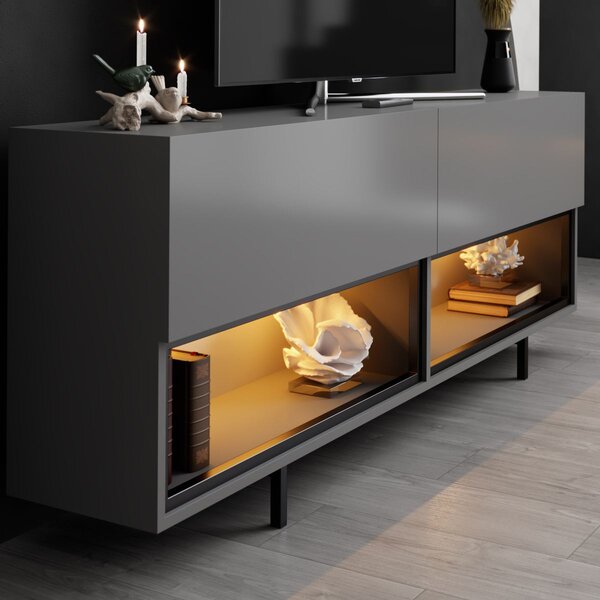 TV stolek/skříňka Eukol 1 (antracit). Akce -20%