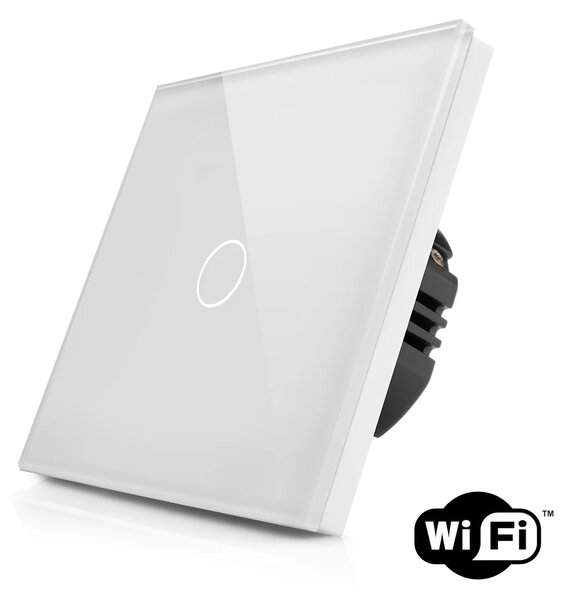 Skleněný dotykový vypínač s wifi R-T601-wifi-W