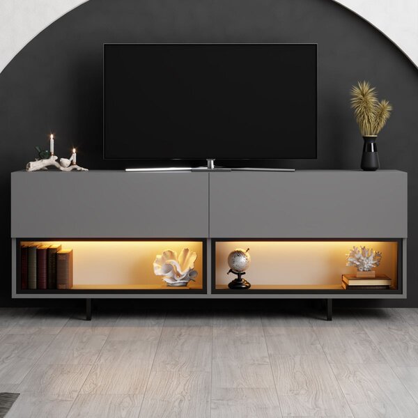 TV stolek/skříňka Eukol 1 (antracit). Akce -20%