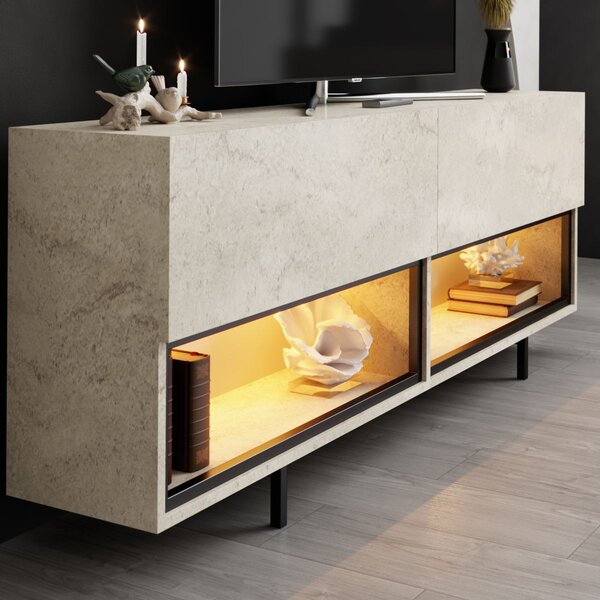 TV stolek/skříňka Eukol 1 (travertin). Akce -20%