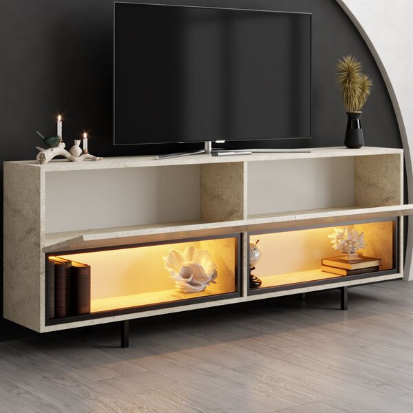 TV stolek/skříňka Eukol 1 (travertin). Akce -20%