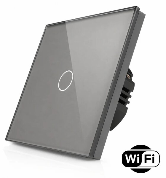 Skleněný dotykový vypínač s wifi R-T601-wifi-GR