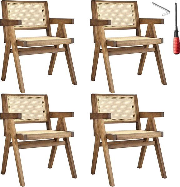Tectake® Lissy křeslo v boho stylu 59 x 56,5 x 82,5 cm, nosnost 120 kg