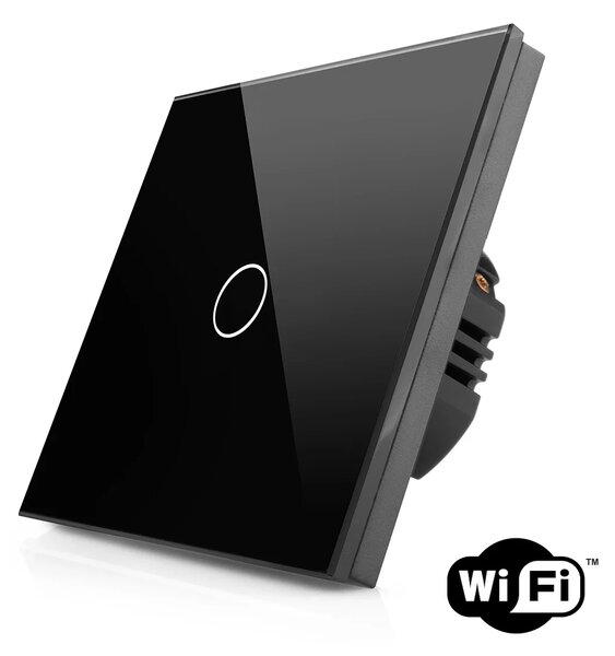 Skleněný dotykový vypínač s wifi R-T601-wifi-B
