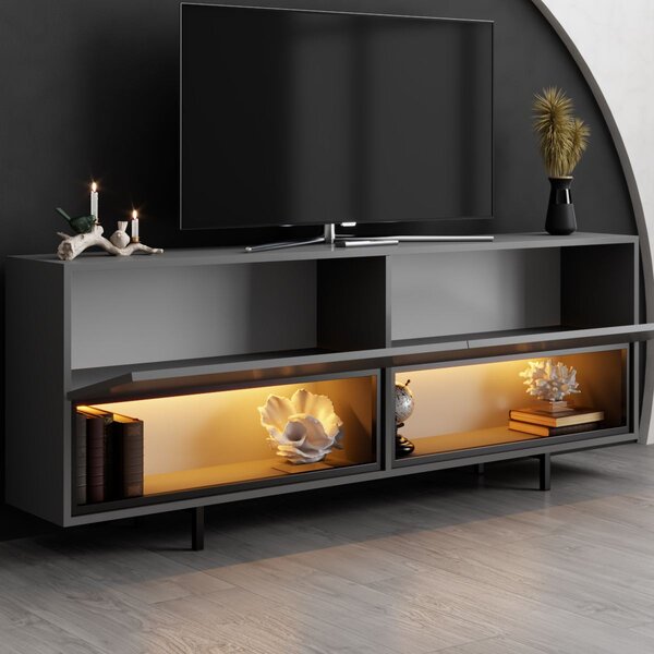 TV stolek/skříňka Eukol 1 (antracit). Akce -20%