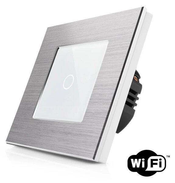 Dotykový vypínač z broušeného hliníku s wifi R-T601-wifi-ALU-SW