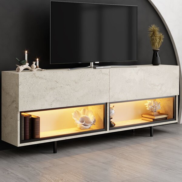 TV stolek/skříňka Eukol 1 (travertin). Akce -20%
