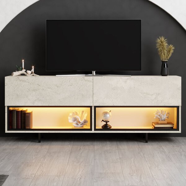 TV stolek/skříňka Eukol 1 (travertin). Akce -20%