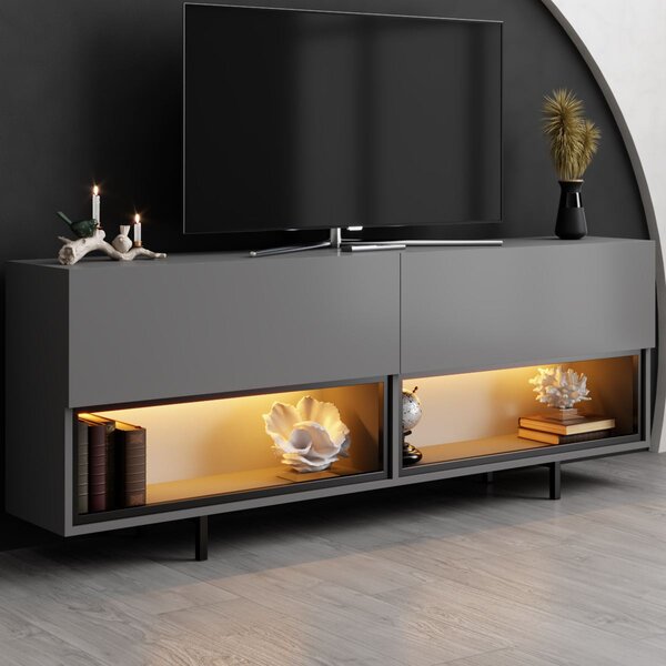 TV stolek/skříňka Eukol 1 (antracit). Akce -20%