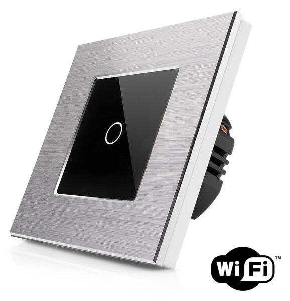 Dotykový vypínač z broušeného hliníku s wifi R-T601-wifi-ALU-SB