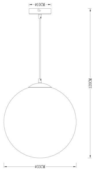 GLOBO 15854 - Lustr na lanku VARUS 1xE27/40W/230V
