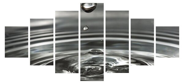 Obraz kapky vody (210x100 cm)