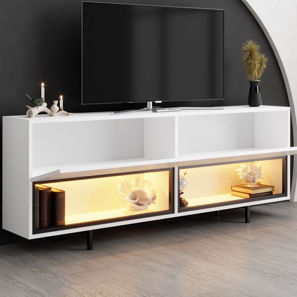 TV stolek/skříňka Eukol 1 (bílá). Akce -20%