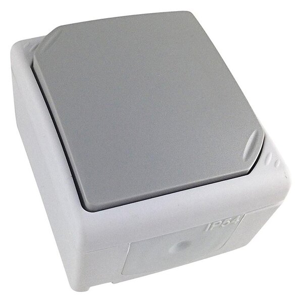 Solight 5B301 - Jednopólový vypínač do vlhkého prostředí IP54