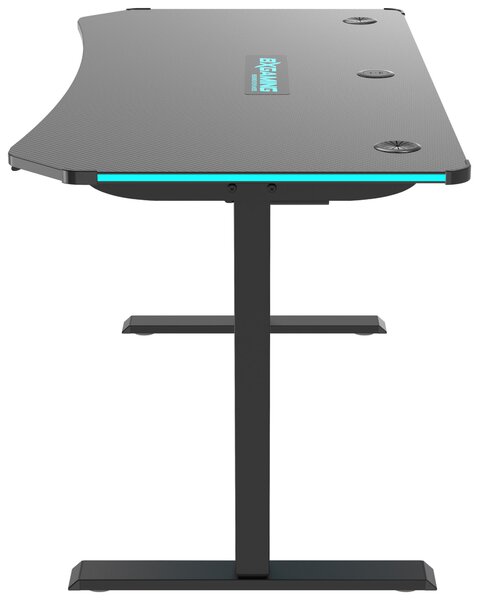 HERNÍ STŮL, černá, 140/70/73-118 cm BX Gaming - Herní stoly