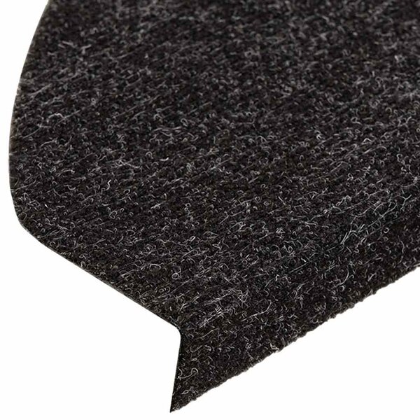 Samolepicí nášlapy na schody 15 ks 56x17x3 cm černé 136390