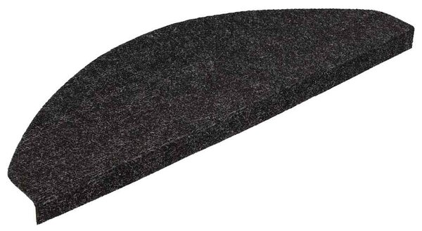 Samolepicí nášlapy na schody 15 ks 56x17x3 cm černé 136390