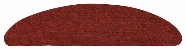 Samolepicí nášlapy na schody 15 ks 56x17x3 cm červené 136392