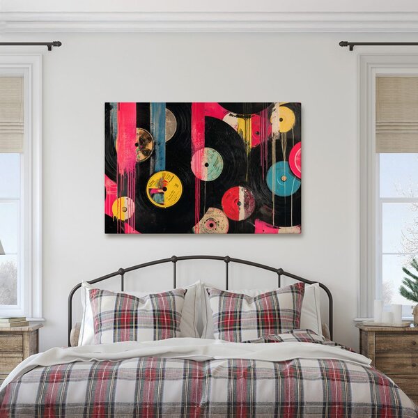 Obraz street artové vinylové desky
