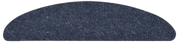 Samolepicí nášlapy na schody 15 ks 56x17x3 cm modré 136393