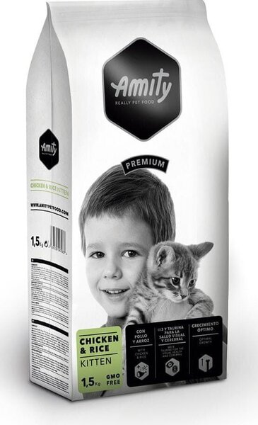 Premium cat KITTEN Krmivo pro kočky 10kg - kuře AMITY 1004844
