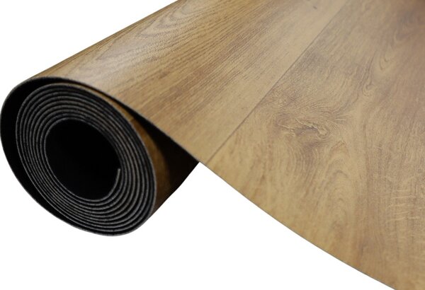 Beauflor, PVC podlaha - lino Blacktex Texas Oak 136L - dub, na míru, šíře 4m, hnědá, filc, chodba / předsíň