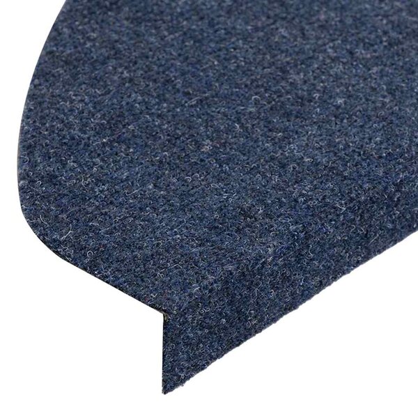 Samolepicí nášlapy na schody 15 ks 65x22,5x3,5 cm modré 136399