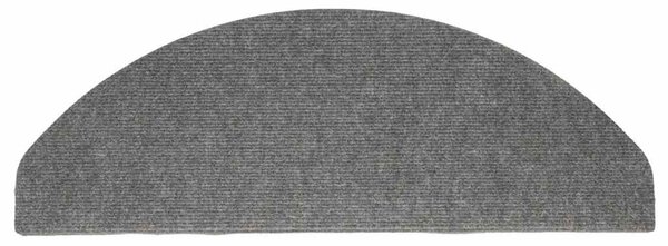 Samolepicí nášlapy na schody 15 ks 65x22,5x3,5 cm šedé 136397