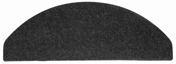 Samolepicí nášlapy na schody 15 ks 65x22,5x3,5 cm černé 136396