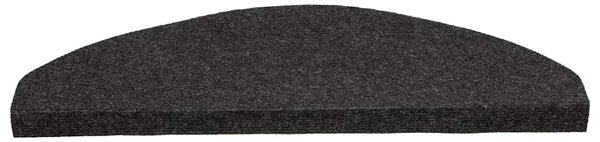 Samolepicí nášlapy na schody 15 ks 65x22,5x3,5 cm černé 136396