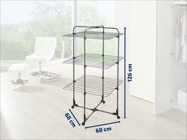 Leifheit Sušák na prádlo Classic Tower 270 Black 81470