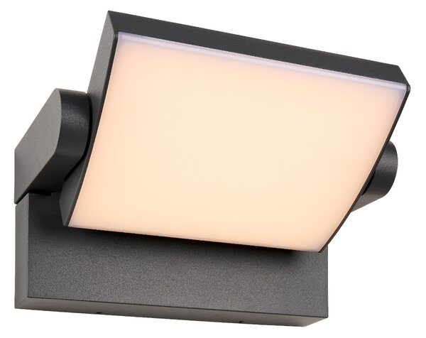 Schrack Venkovní nástěnný reflektor Ilas LED 12,5W, 3000K IP54, antracit